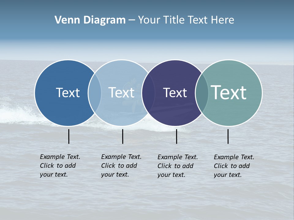 A Man And A Woman Riding A Jet Ski In The Ocean PowerPoint Template