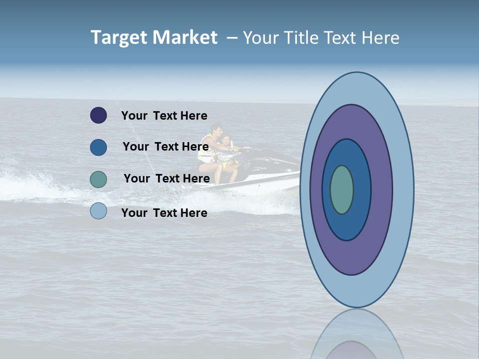 A Man And A Woman Riding A Jet Ski In The Ocean PowerPoint Template