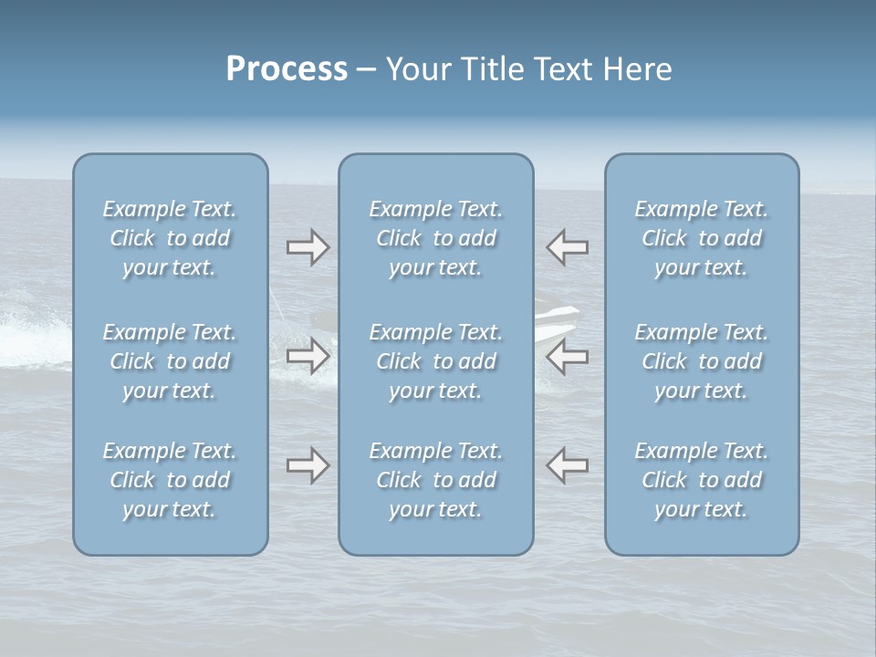 A Man And A Woman Riding A Jet Ski In The Ocean PowerPoint Template