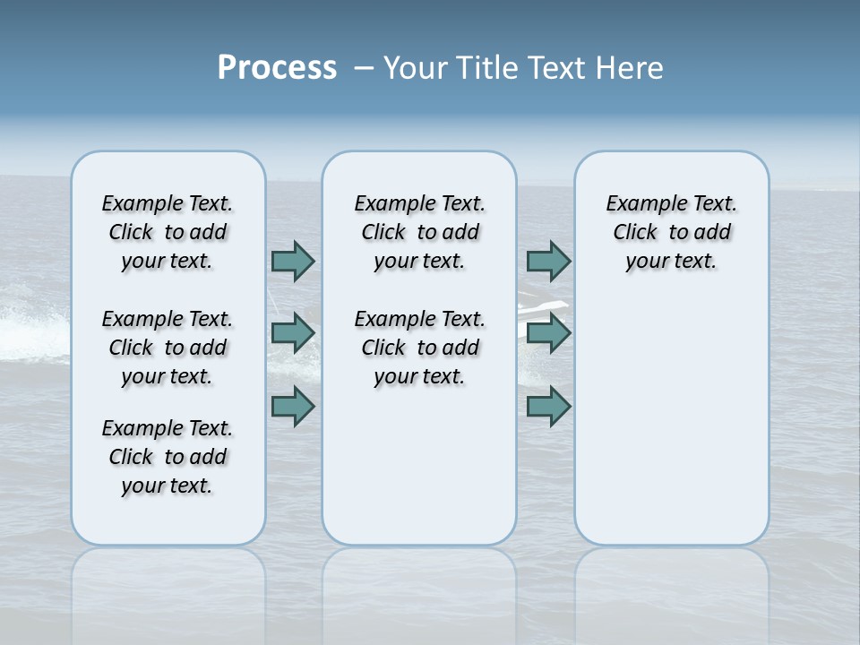 A Man And A Woman Riding A Jet Ski In The Ocean PowerPoint Template