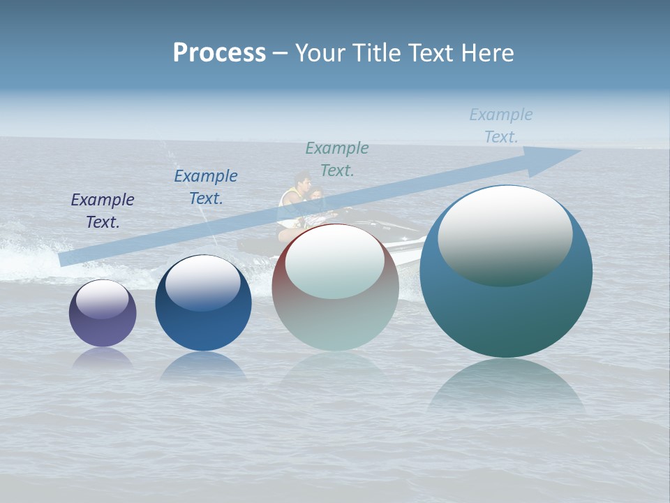 A Man And A Woman Riding A Jet Ski In The Ocean PowerPoint Template