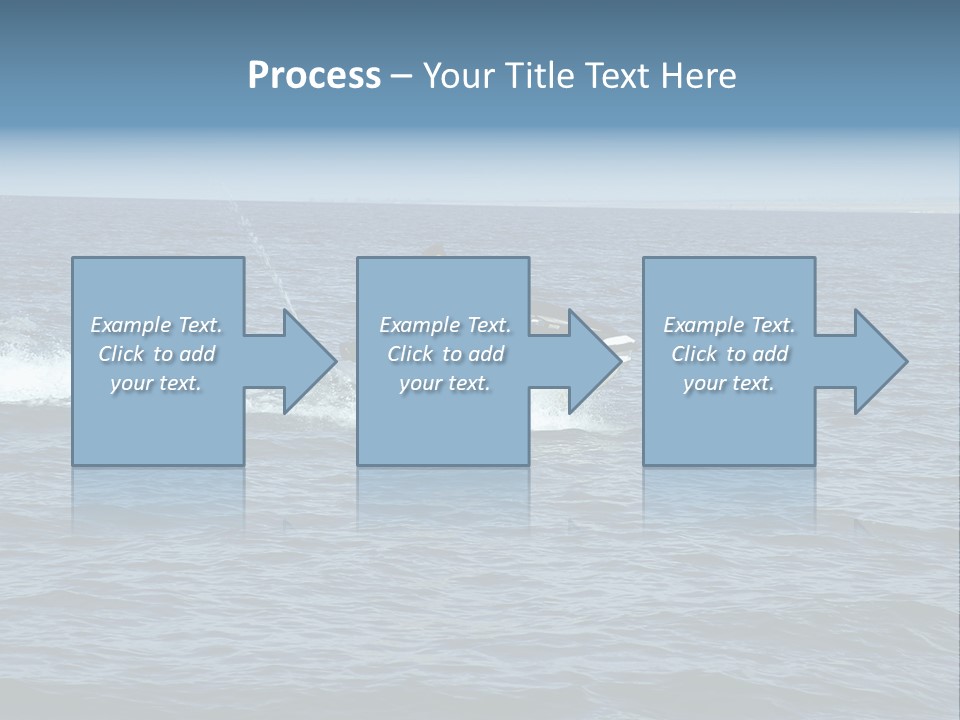 A Man And A Woman Riding A Jet Ski In The Ocean PowerPoint Template