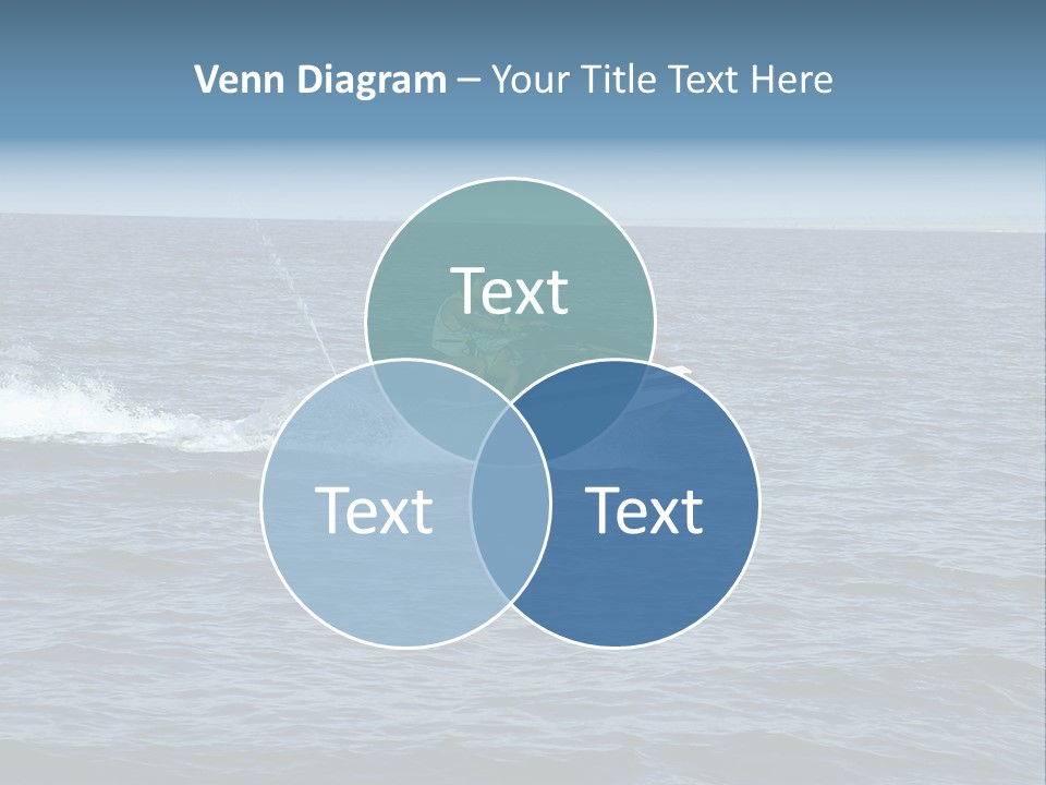 A Man And A Woman Riding A Jet Ski In The Ocean PowerPoint Template