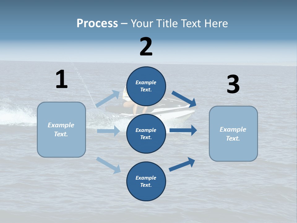 A Man And A Woman Riding A Jet Ski In The Ocean PowerPoint Template