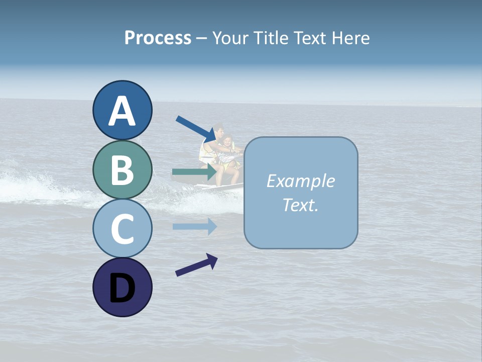 A Man And A Woman Riding A Jet Ski In The Ocean PowerPoint Template