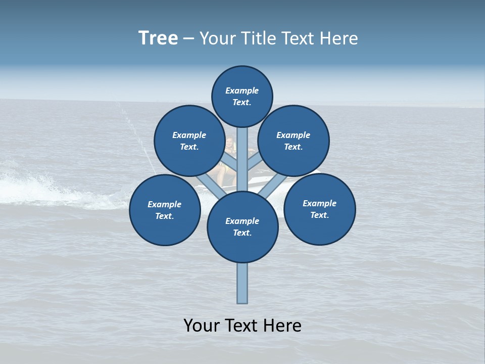 A Man And A Woman Riding A Jet Ski In The Ocean PowerPoint Template