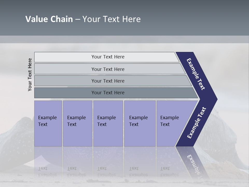Leatherback Sea Turtle Crawling Up The Beach To Complete The Nesting Process PowerPoint Template