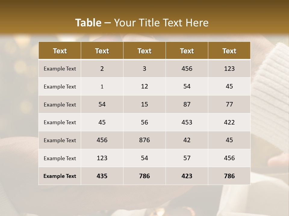 Female Giving Christmas Ball To Male Close Up PowerPoint Template
