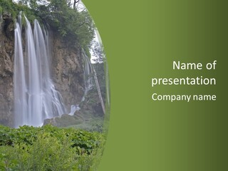 Plitvice Lakes National Park, Croatia PowerPoint Template