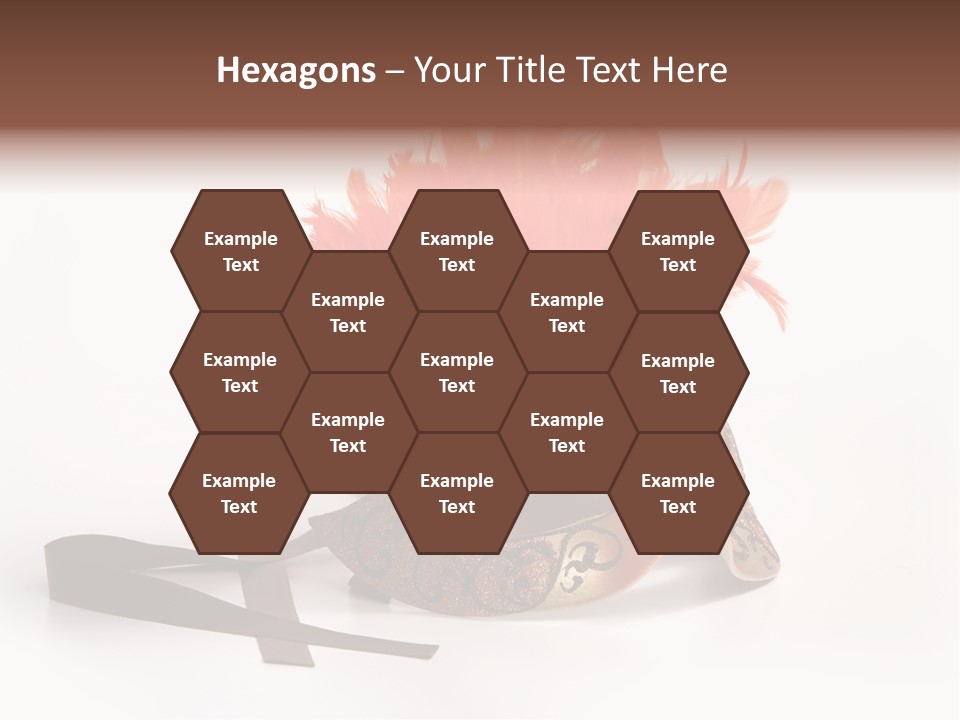 Italian Mask With Feather Isolated Over White PowerPoint Template