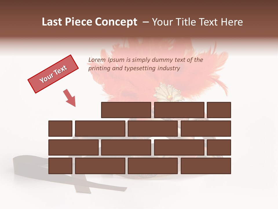 Italian Mask With Feather Isolated Over White PowerPoint Template