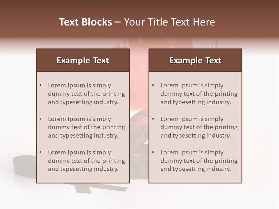 Italian Mask With Feather Isolated Over White PowerPoint Template