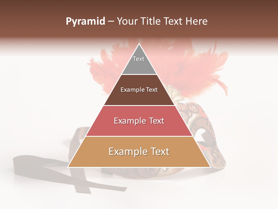 Italian Mask With Feather Isolated Over White PowerPoint Template