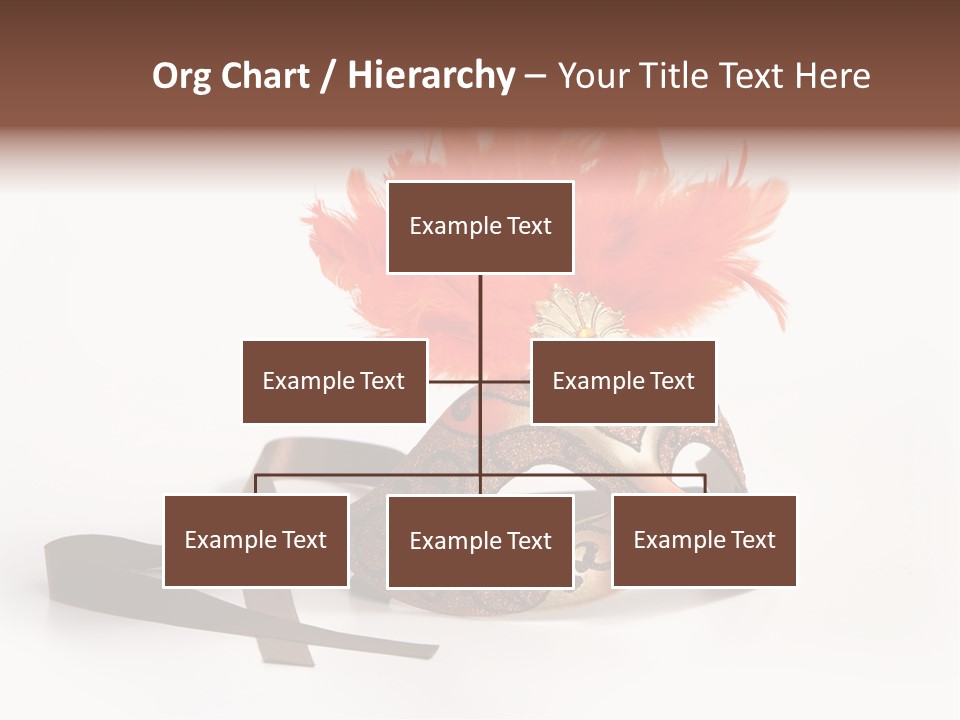 Italian Mask With Feather Isolated Over White PowerPoint Template