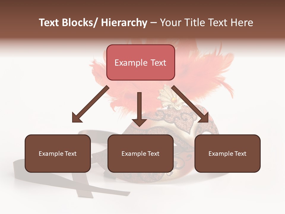 Italian Mask With Feather Isolated Over White PowerPoint Template