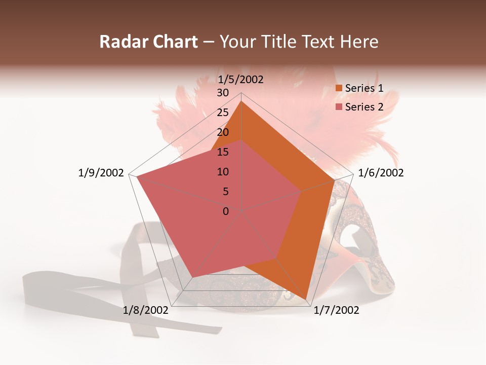 Italian Mask With Feather Isolated Over White PowerPoint Template