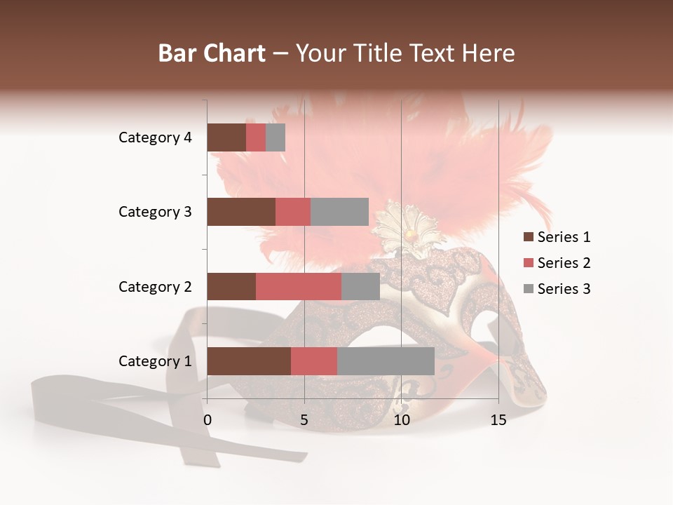 Italian Mask With Feather Isolated Over White PowerPoint Template