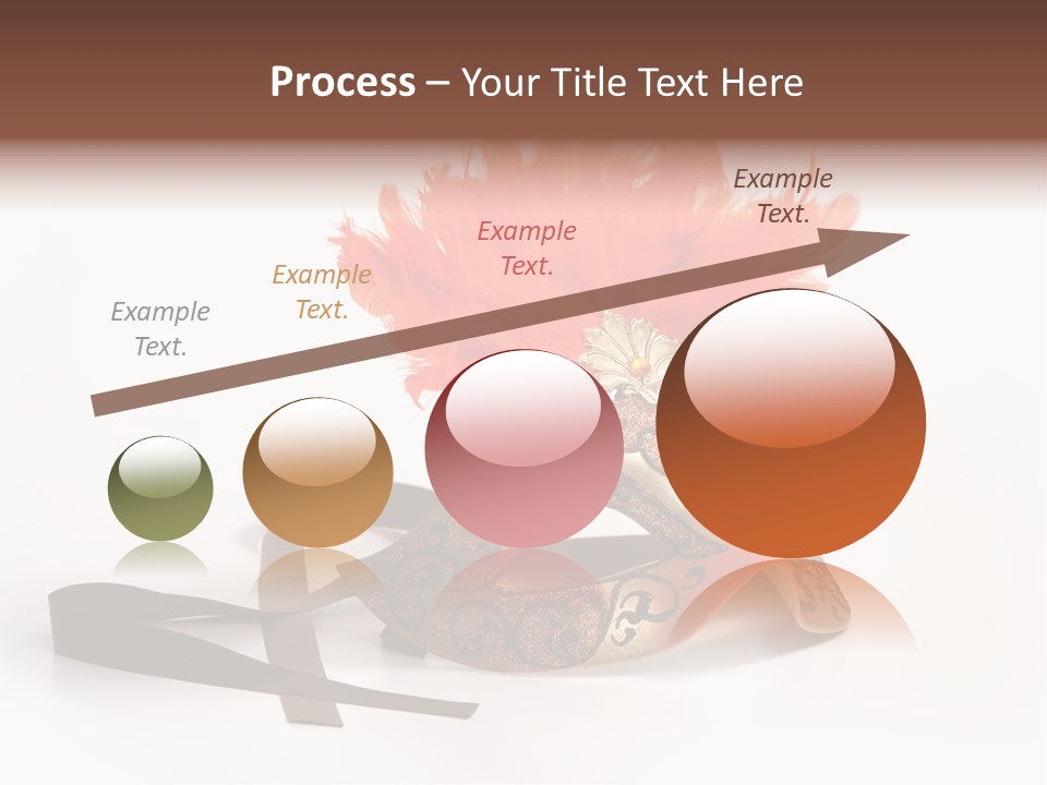 Italian Mask With Feather Isolated Over White PowerPoint Template