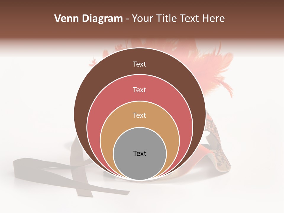 Italian Mask With Feather Isolated Over White PowerPoint Template