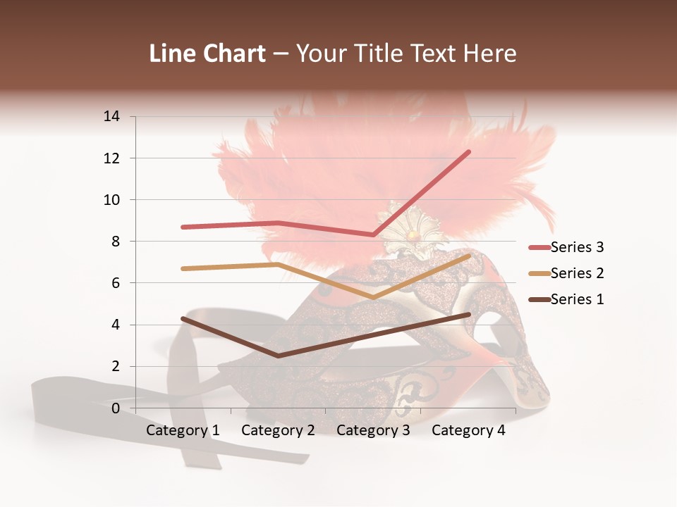 Italian Mask With Feather Isolated Over White PowerPoint Template