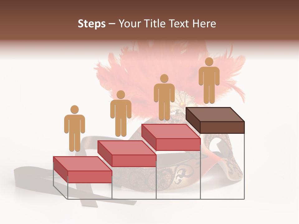 Italian Mask With Feather Isolated Over White PowerPoint Template