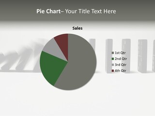 Line Of Domino Fall Down PowerPoint Template