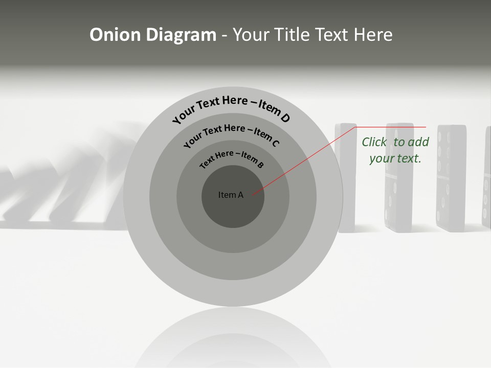 Line Of Domino Fall Down PowerPoint Template