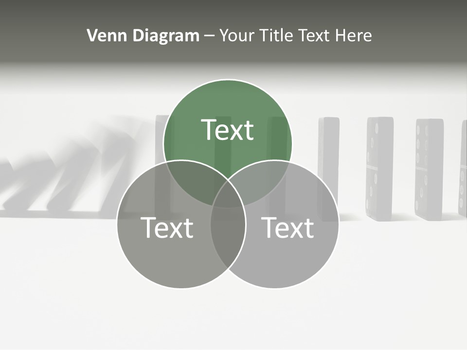 Line Of Domino Fall Down PowerPoint Template