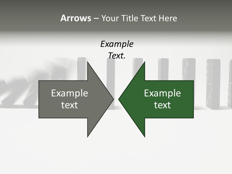 Line Of Domino Fall Down PowerPoint Template