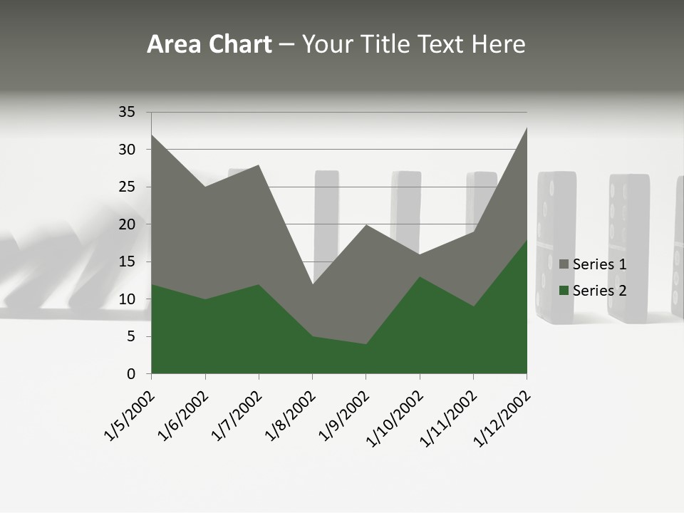 Line Of Domino Fall Down PowerPoint Template