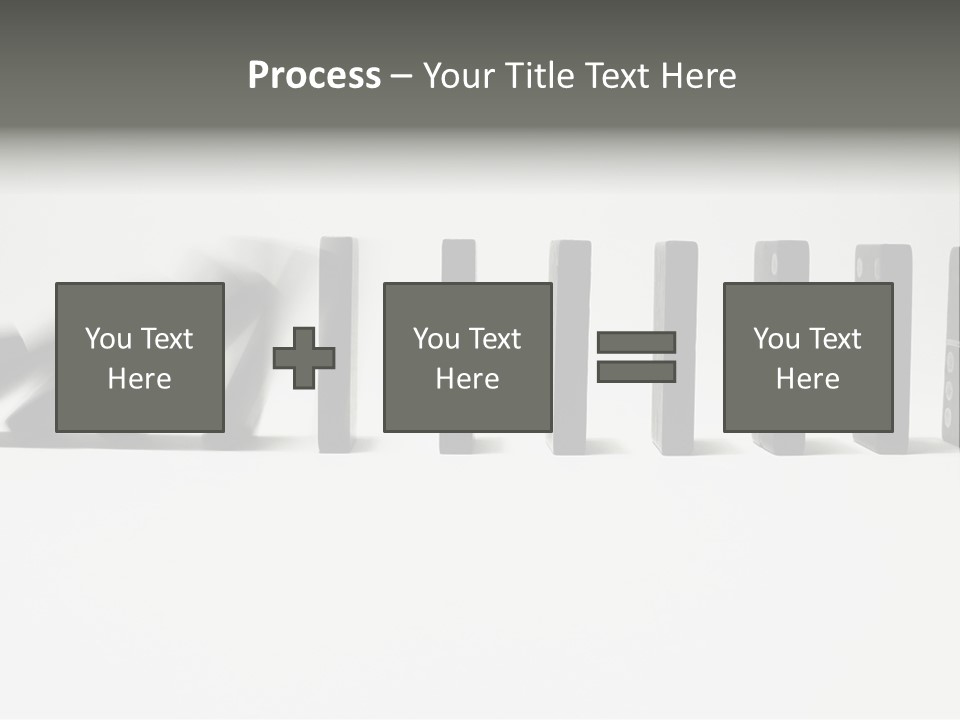 Line Of Domino Fall Down PowerPoint Template
