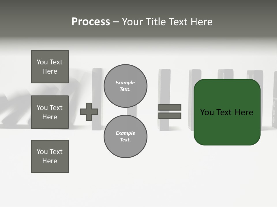 Line Of Domino Fall Down PowerPoint Template