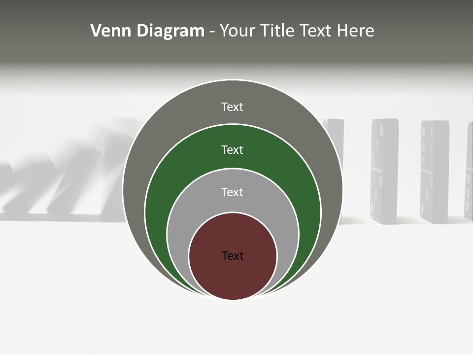 Line Of Domino Fall Down PowerPoint Template