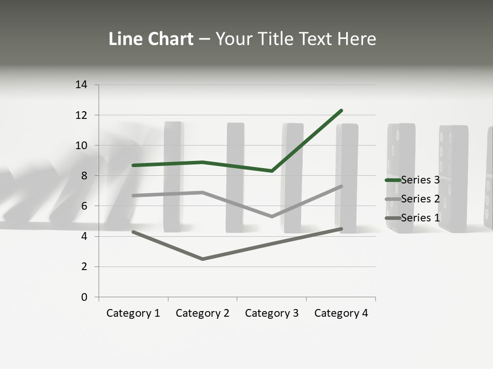 Line Of Domino Fall Down PowerPoint Template