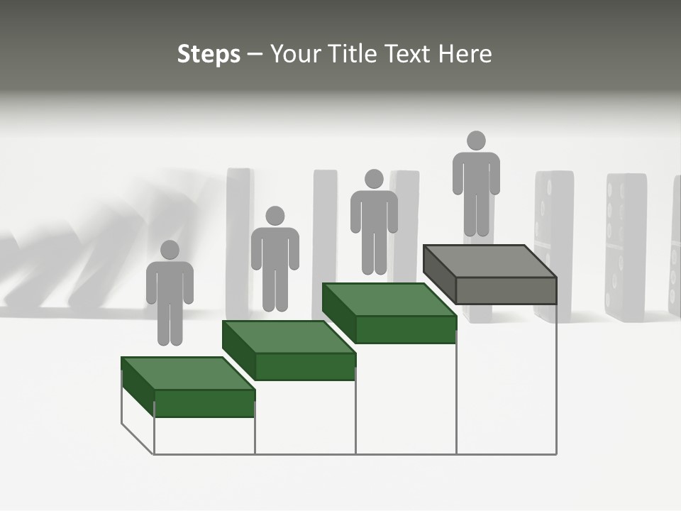 Line Of Domino Fall Down PowerPoint Template