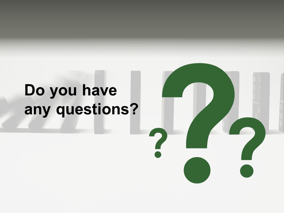 Line Of Domino Fall Down PowerPoint Template