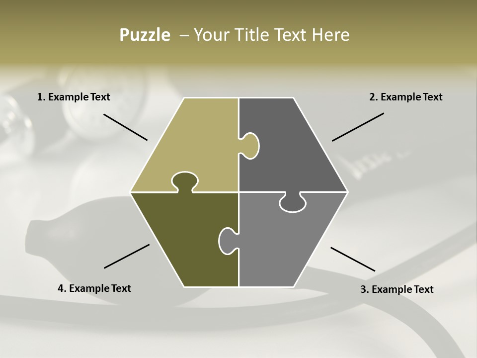 A Black Blood Pressure Monitor On A Gray Background PowerPoint Template