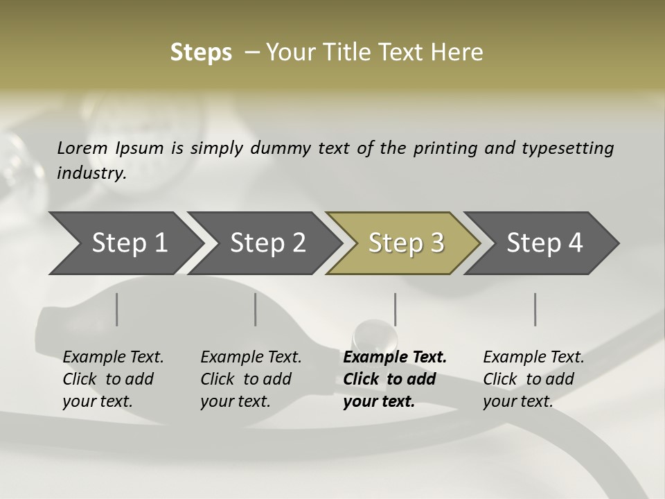 A Black Blood Pressure Monitor On A Gray Background PowerPoint Template