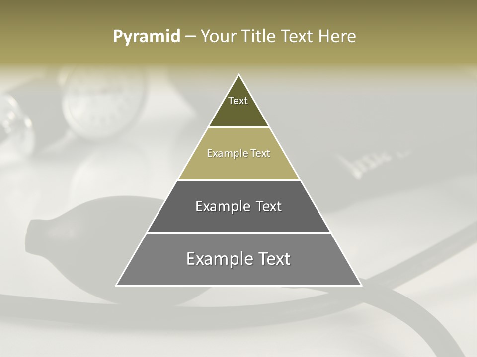 A Black Blood Pressure Monitor On A Gray Background PowerPoint Template