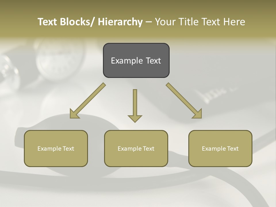 A Black Blood Pressure Monitor On A Gray Background PowerPoint Template