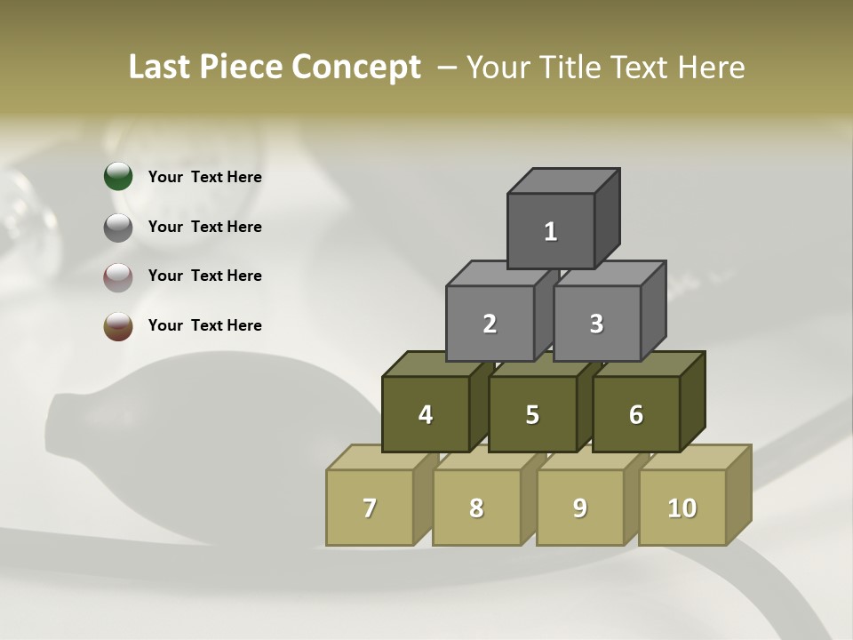 A Black Blood Pressure Monitor On A Gray Background PowerPoint Template