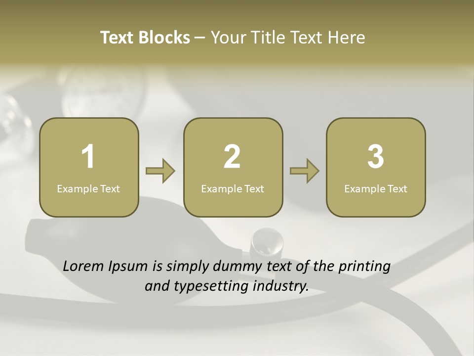 A Black Blood Pressure Monitor On A Gray Background PowerPoint Template