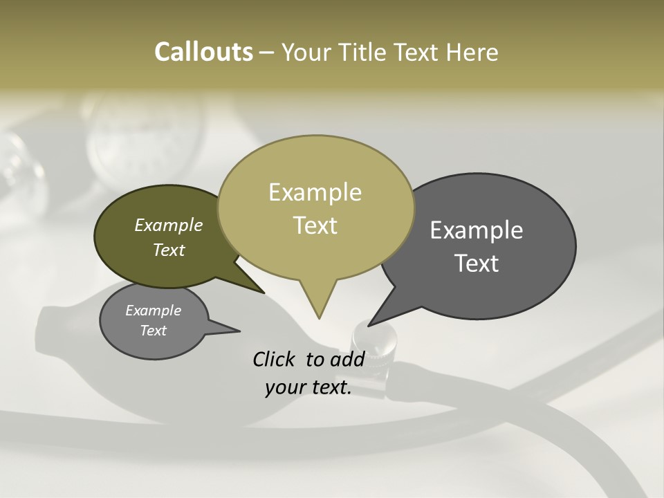 A Black Blood Pressure Monitor On A Gray Background PowerPoint Template