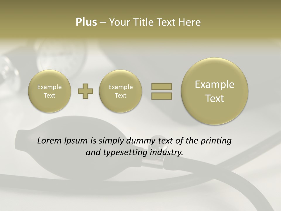A Black Blood Pressure Monitor On A Gray Background PowerPoint Template