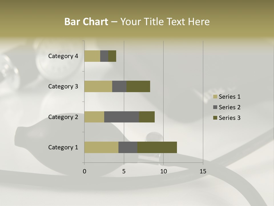 A Black Blood Pressure Monitor On A Gray Background PowerPoint Template