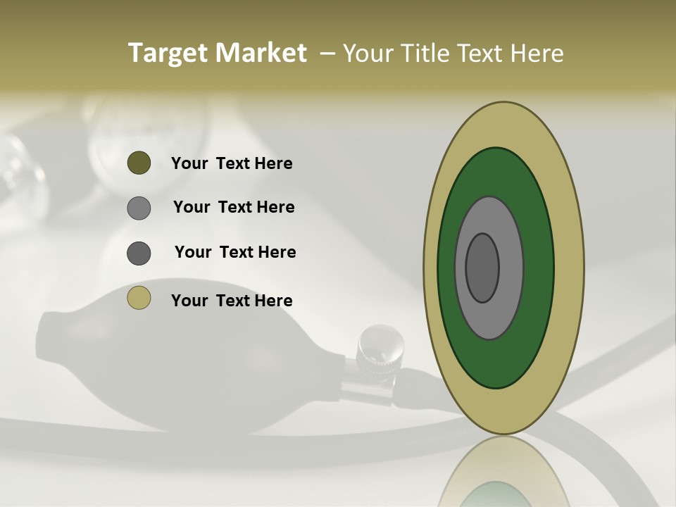 A Black Blood Pressure Monitor On A Gray Background PowerPoint Template