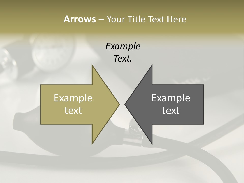 A Black Blood Pressure Monitor On A Gray Background PowerPoint Template