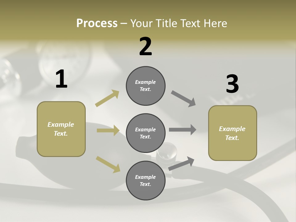 A Black Blood Pressure Monitor On A Gray Background PowerPoint Template