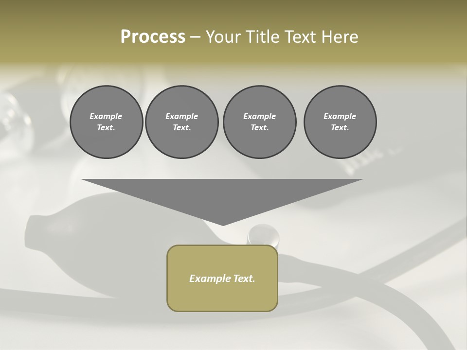 A Black Blood Pressure Monitor On A Gray Background PowerPoint Template