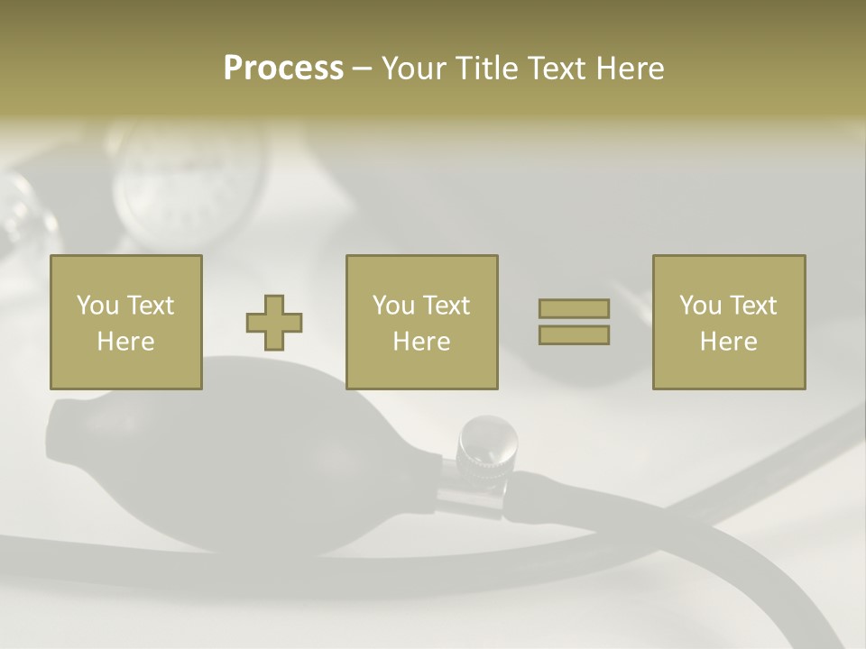 A Black Blood Pressure Monitor On A Gray Background PowerPoint Template
